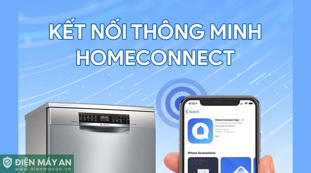 Máy rửa bát độc lập Bosch Serie 6 Sấy Zeolith SMS6ZCI85M